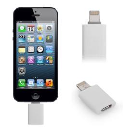 IP-XF-013 Lightning to Micro USB Adapter for iPhone  وصلة تحويل سلك الجلكسي وتوصيلة على الأيفون